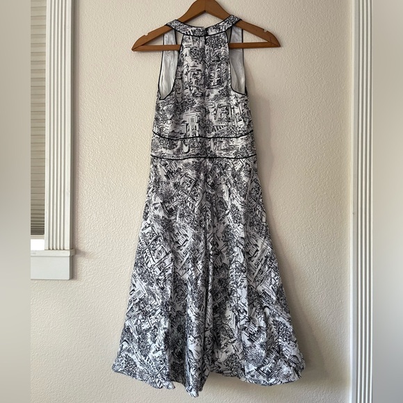 French Scenic Printed Dress• - Picture 4 of 6